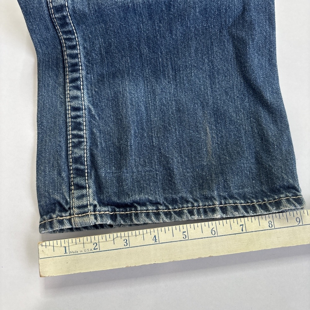 Big Star Remy Low Rise Boot Cut Women's 28XXL Flap Pocket Blue Jeans Y2K 32x38 - Picture 14 of 14